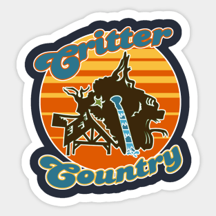 Splash Mountain / Critter Country 70s Vintage Design Sticker